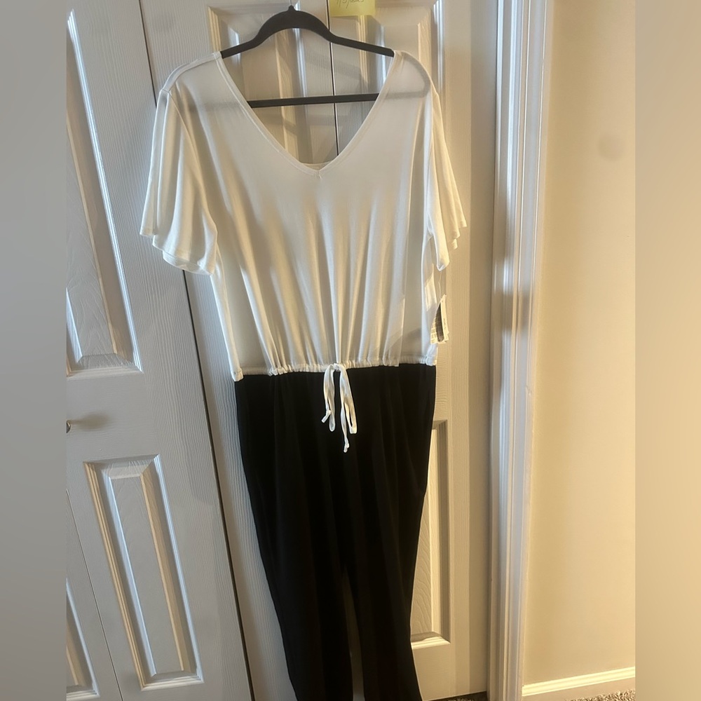 LuLaRoe Black and White Jumpsuit